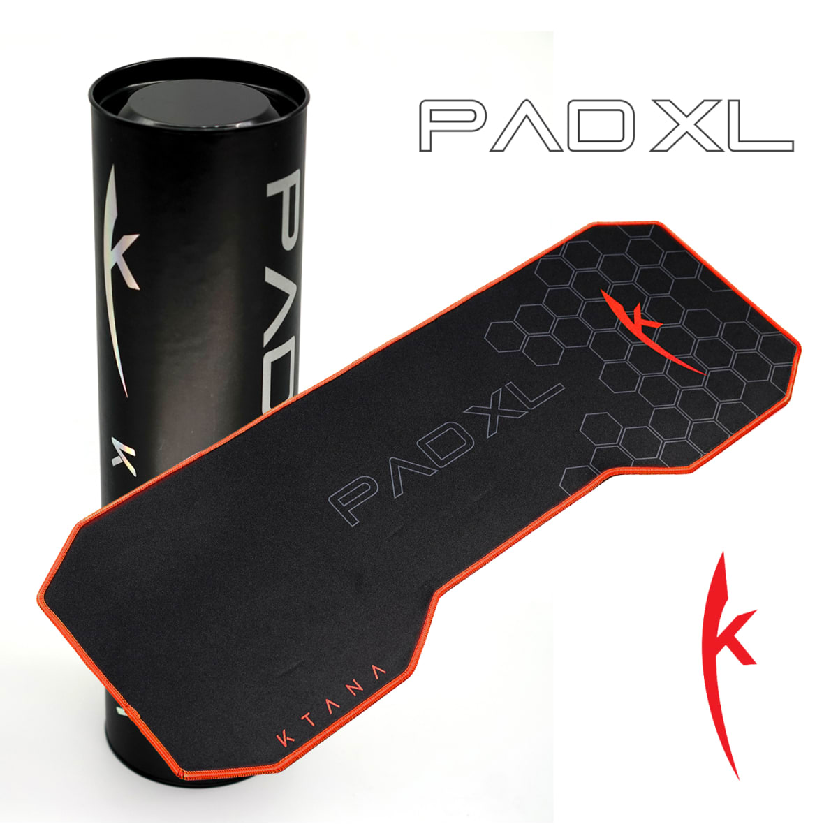 Mouse Pad Gamer Profesional Negro-Rojo 80x30 Cms Ktana1