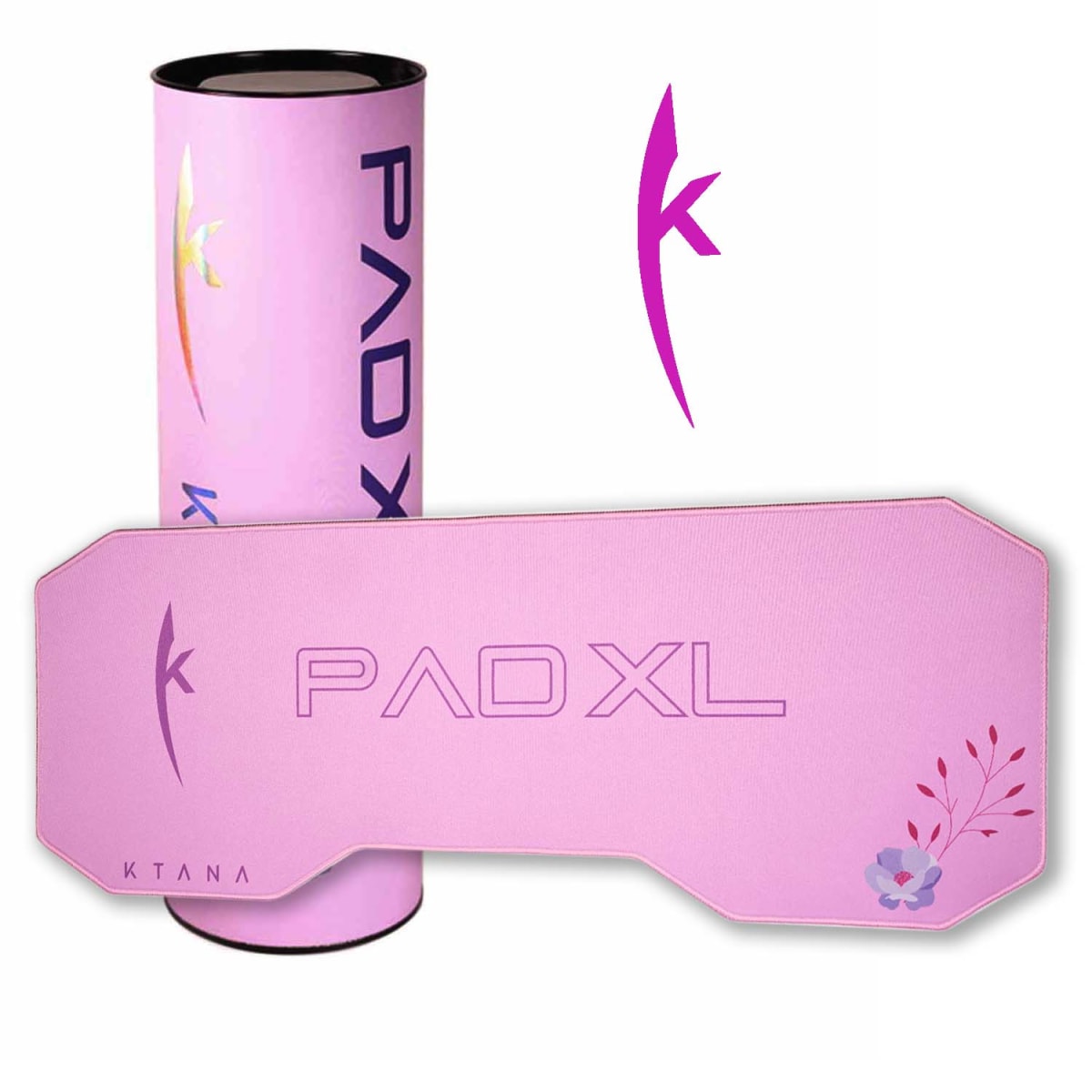 Kit Gamer Mouse, Pad mouse y llavero Rosado Ktana2