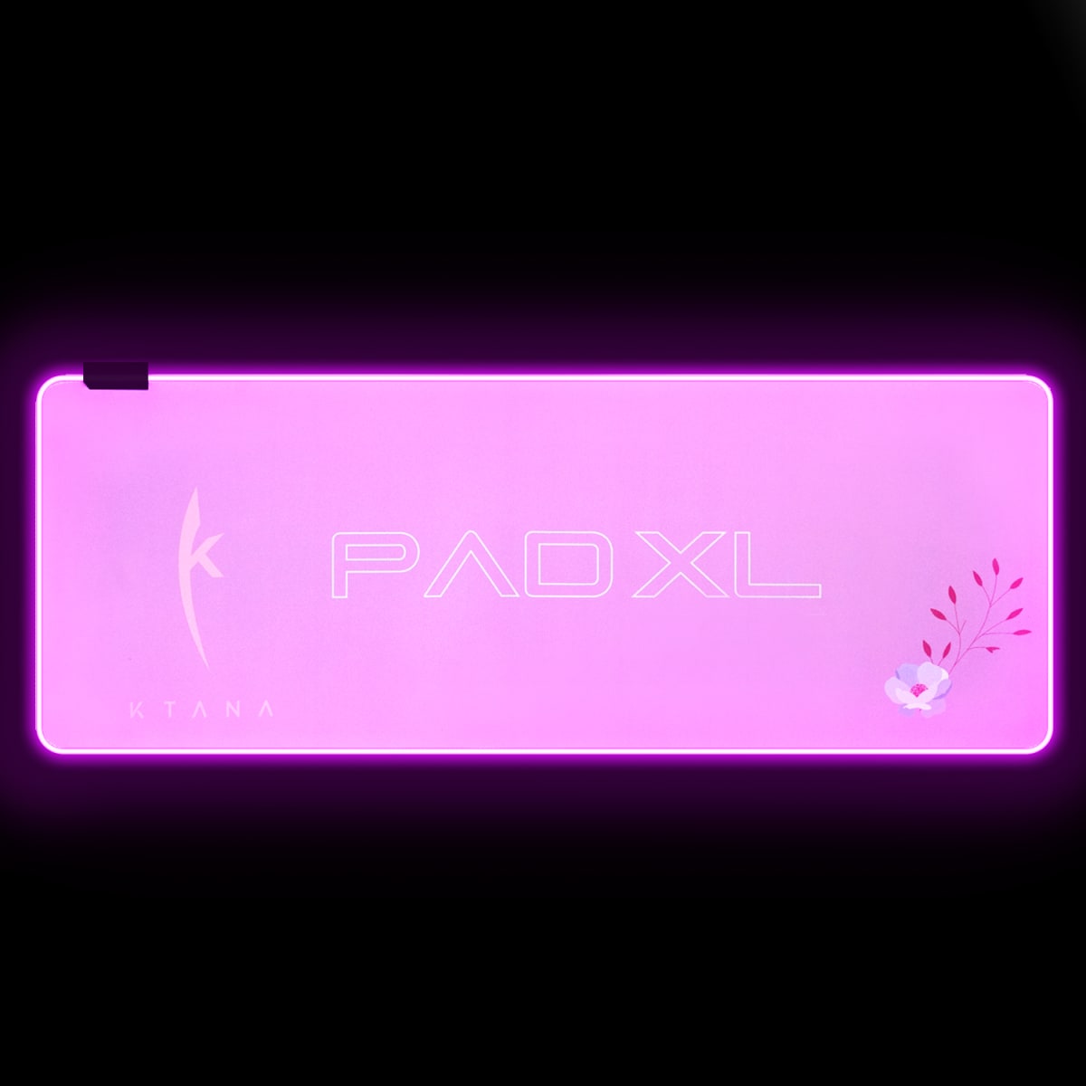 MOUSE PAD LED GAMER PROFESIONAL ROSADO 80X30 CMS KTANA7