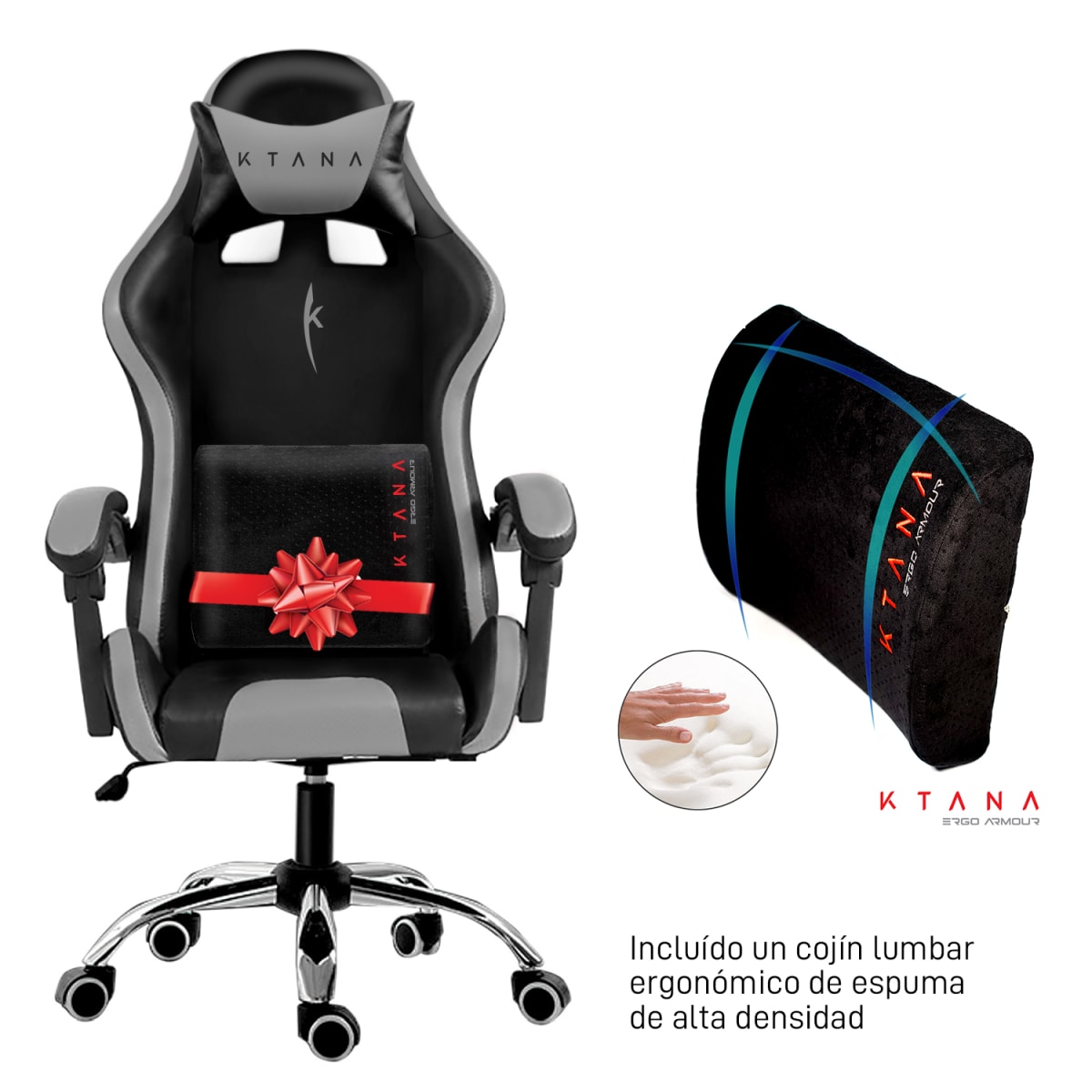 SILLA GAMER KTANA MODELO ERGO COLOR GRIS1