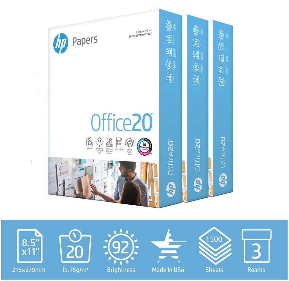 Pack de 3 Resmas Carta HP1