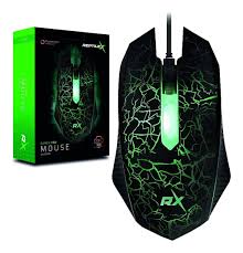 MOUSE GAMER RETRO ILUMINADO REPTILEX RX0008BK1