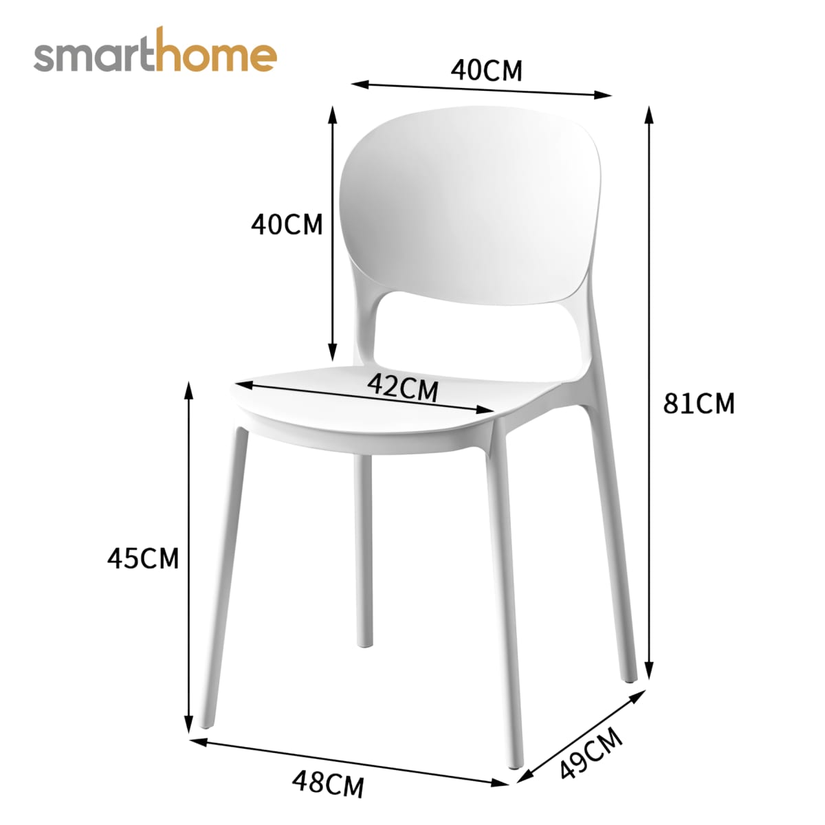 Silla Terraza Negro PVC Modelo Chaise Smarthome7