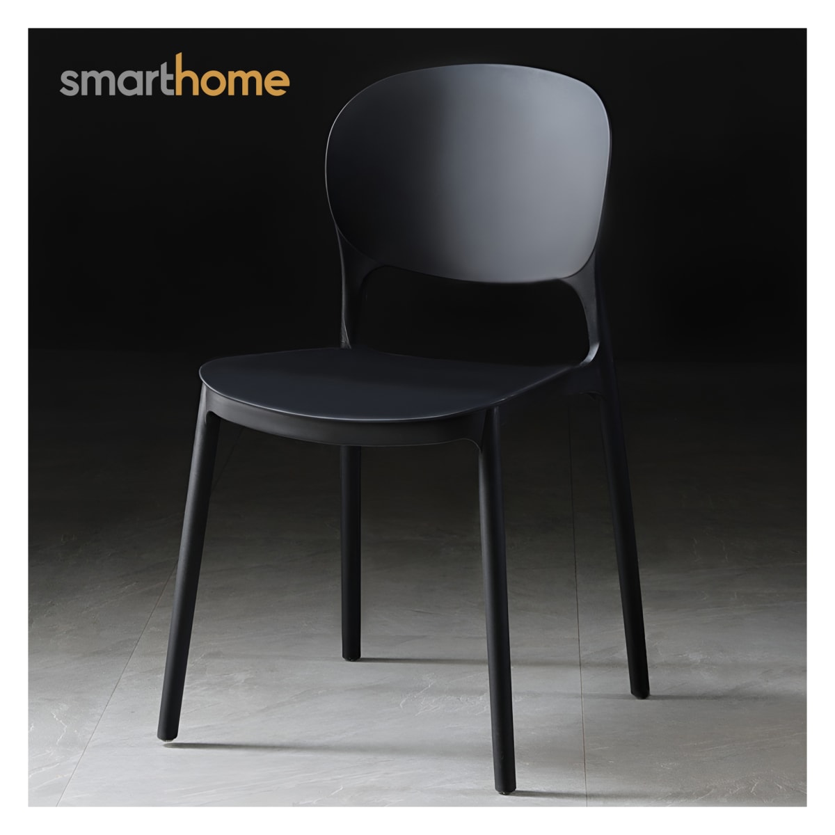 Silla Terraza Negro PVC Modelo Chaise Smarthome3