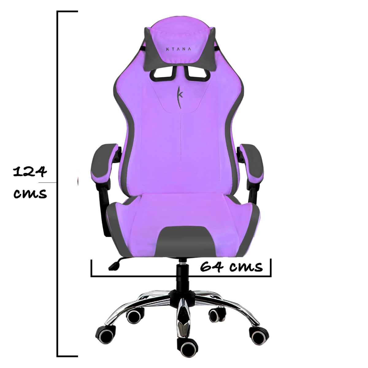 Silla Gamer Led Spectre Ktana Morada con Cojín Ergo Armor de Regalo6