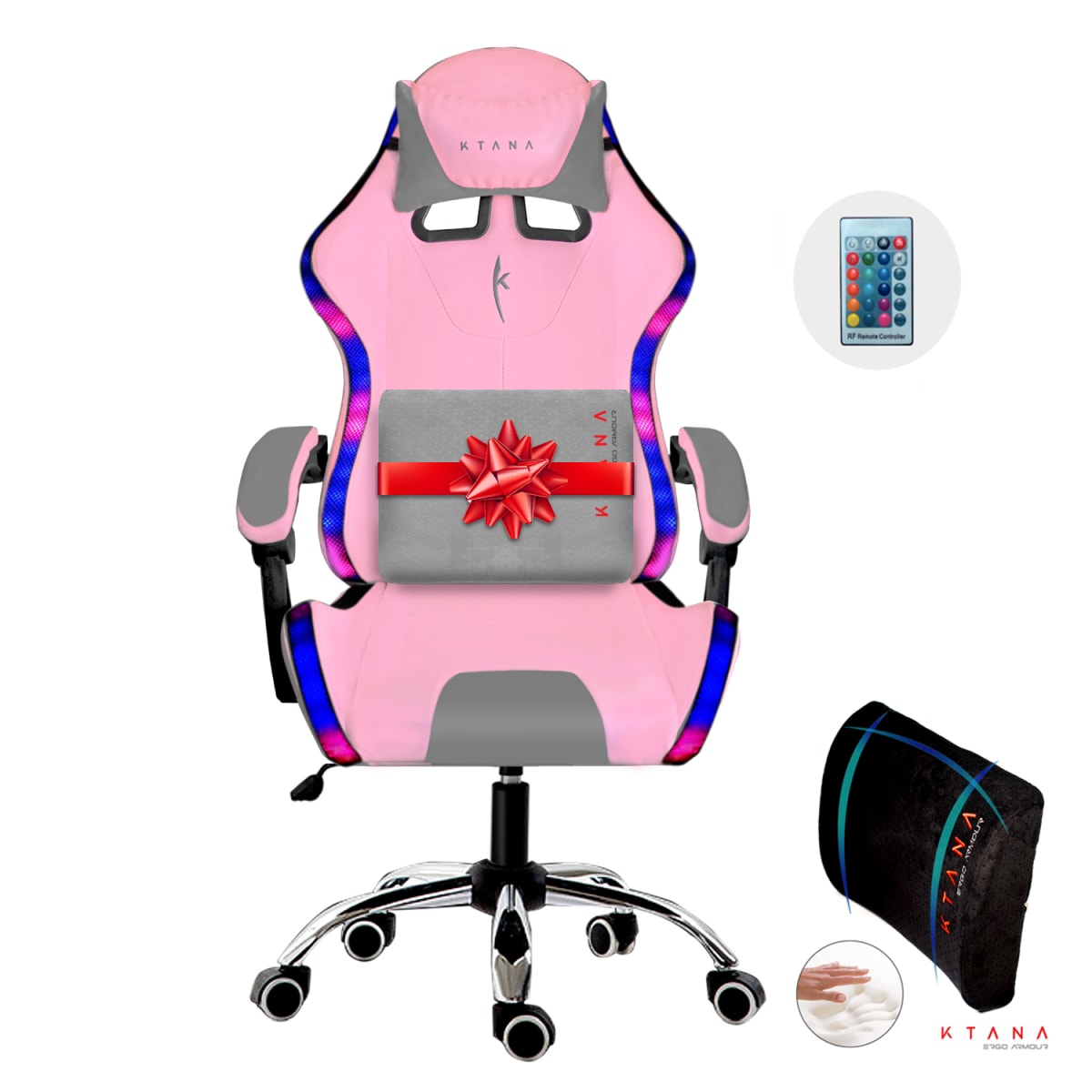 Silla Gamer Led Spectre Ktana Rosa1