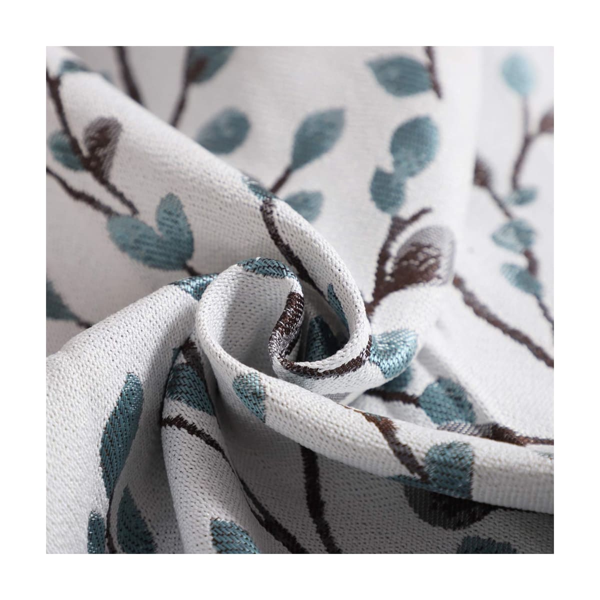 2 Fundas para Cojín Jacquard Hoja Bordado 50x30 cms4