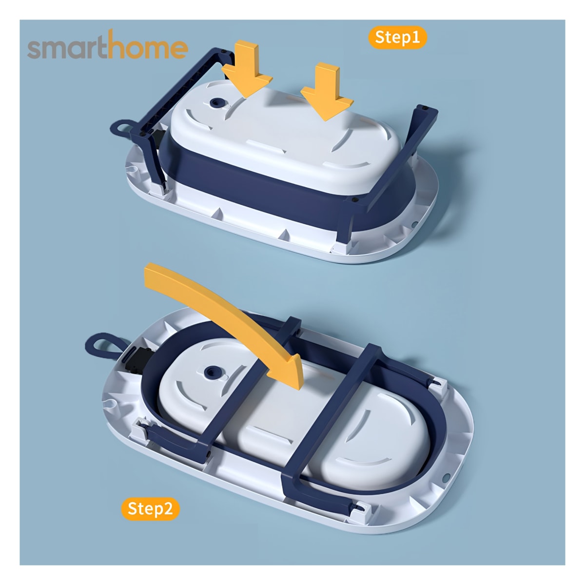 Bañera Plegable Smarthome Azul1