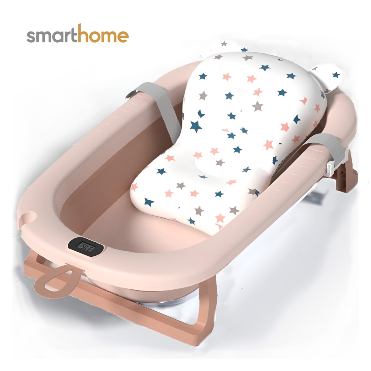 Bañera Plegable Smarthome con Termómetro Rosa4