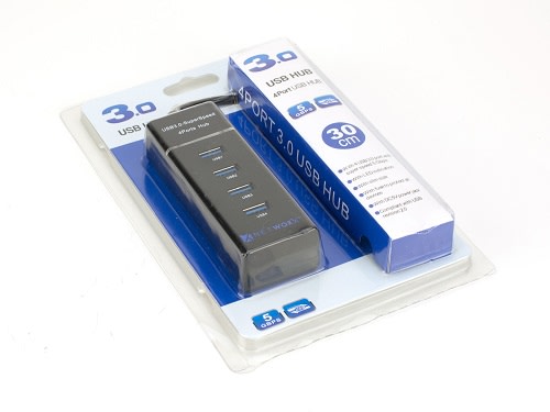 HUB USB 3.0 SUPER SPEED - IMPORTADO - 2224 - color negro2