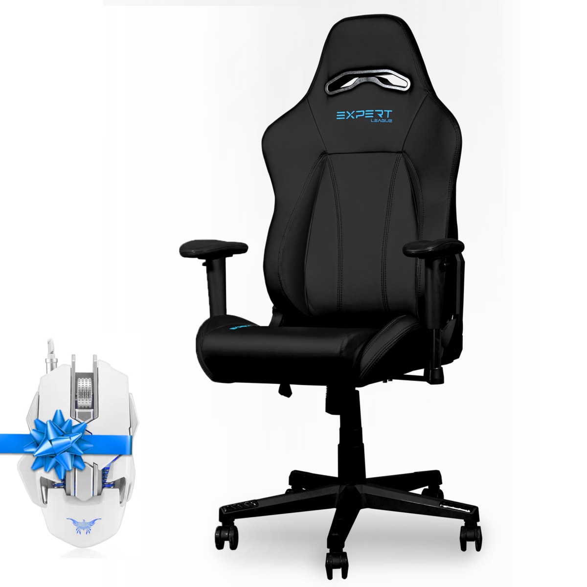 Silla Gamer Competición Expert League Ktana Azul con Mouse1