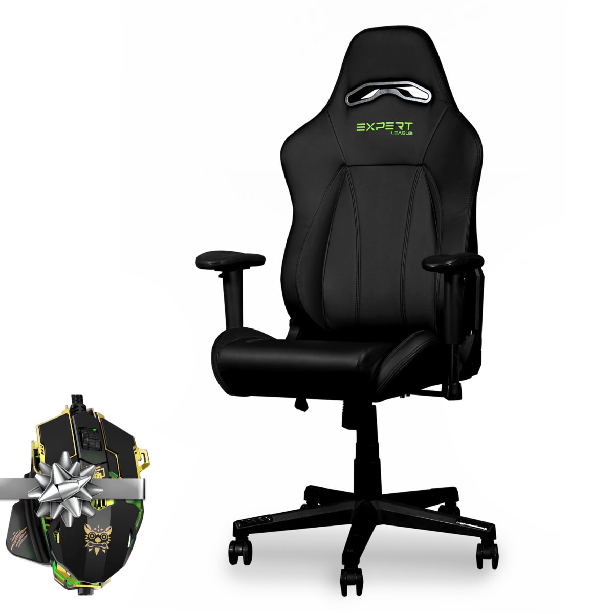 Silla Gamer de Competición Expert League Ktana color Negro con Mouse de Regalo2
