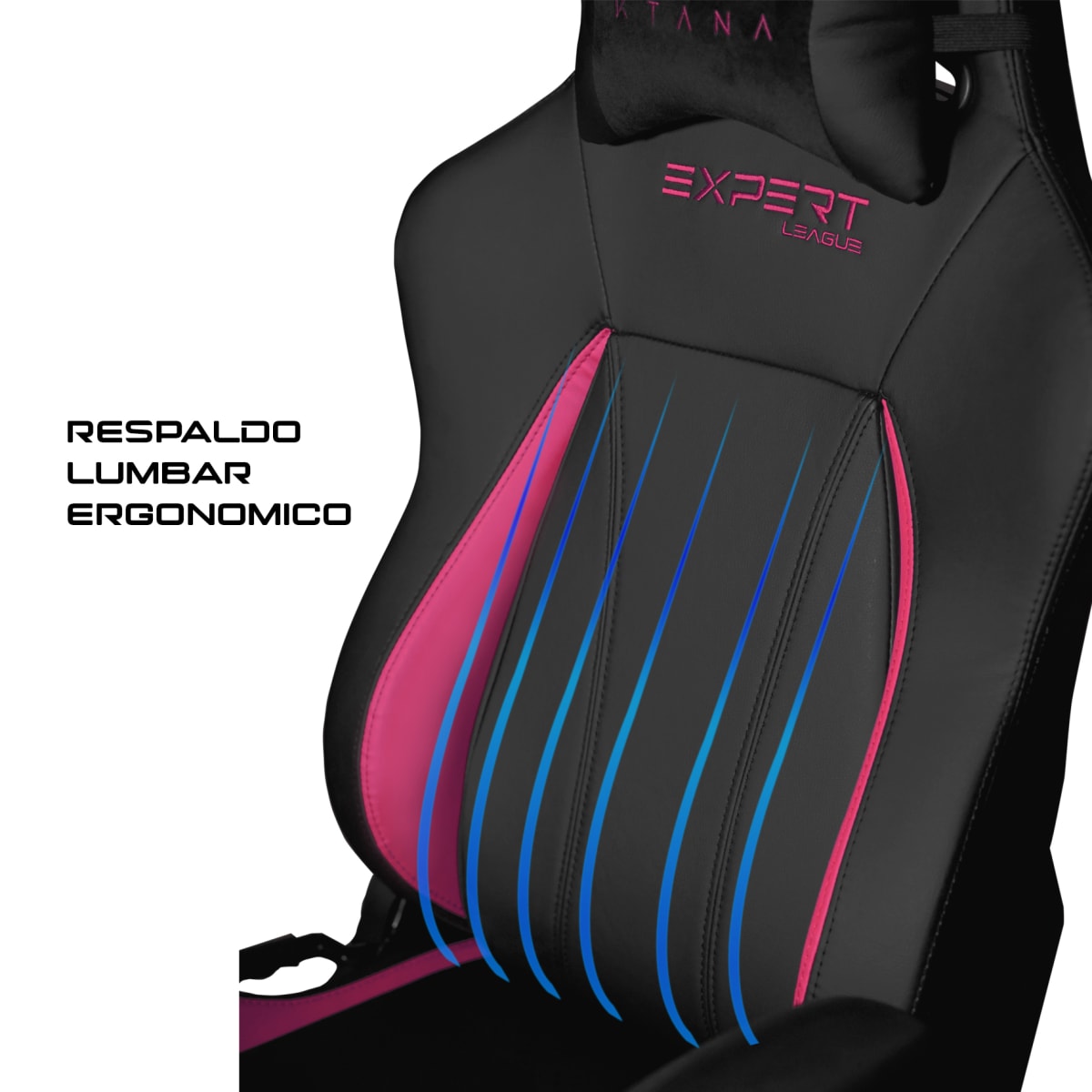 Silla Gamer Competición Expert League Ktana Fucsia3