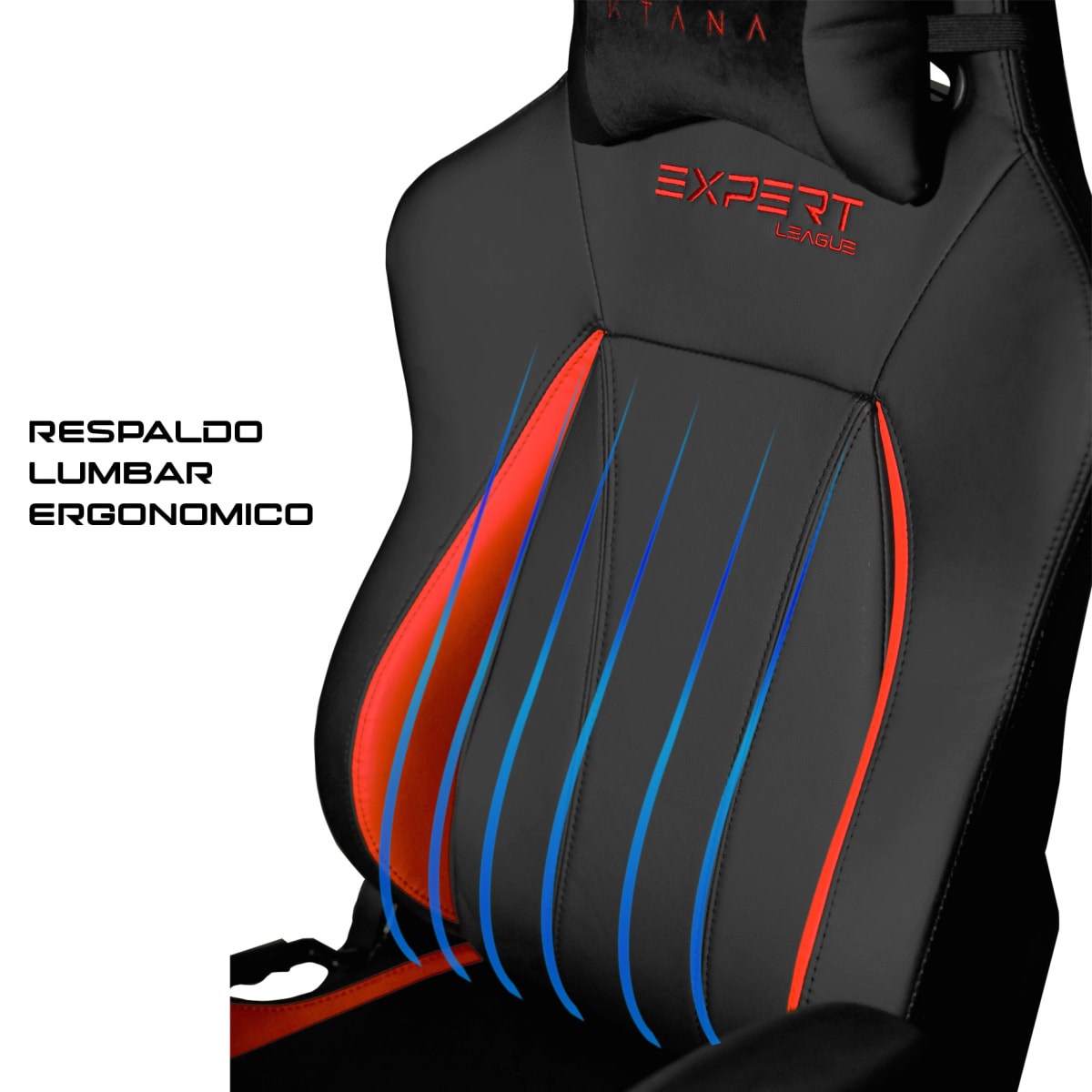 Silla Gamer Competición Expert League Ktana Roja más Mouse de Regalo2
