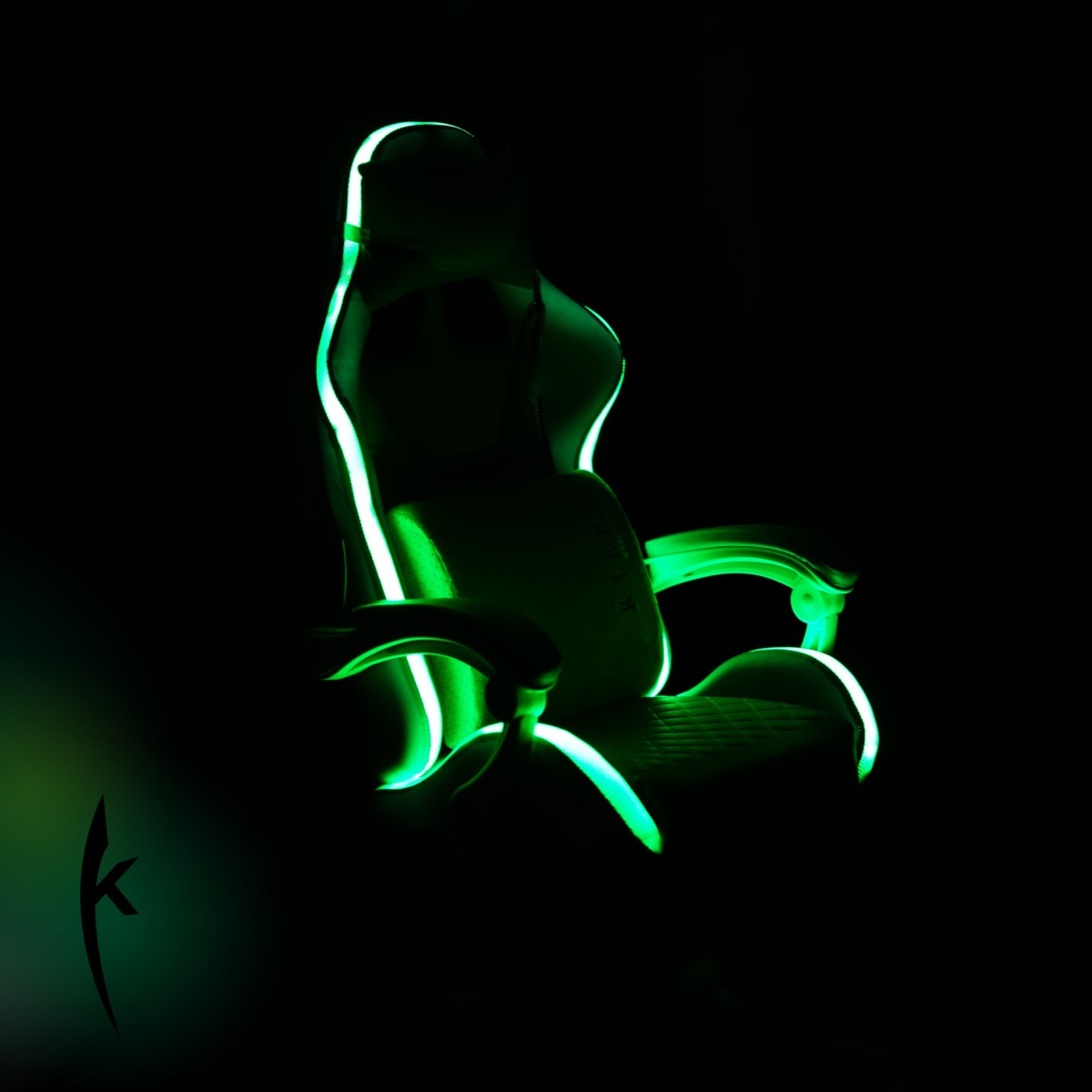 Silla Gamer Led Spectre Premier Ktana Negro con Cojín Ergo3