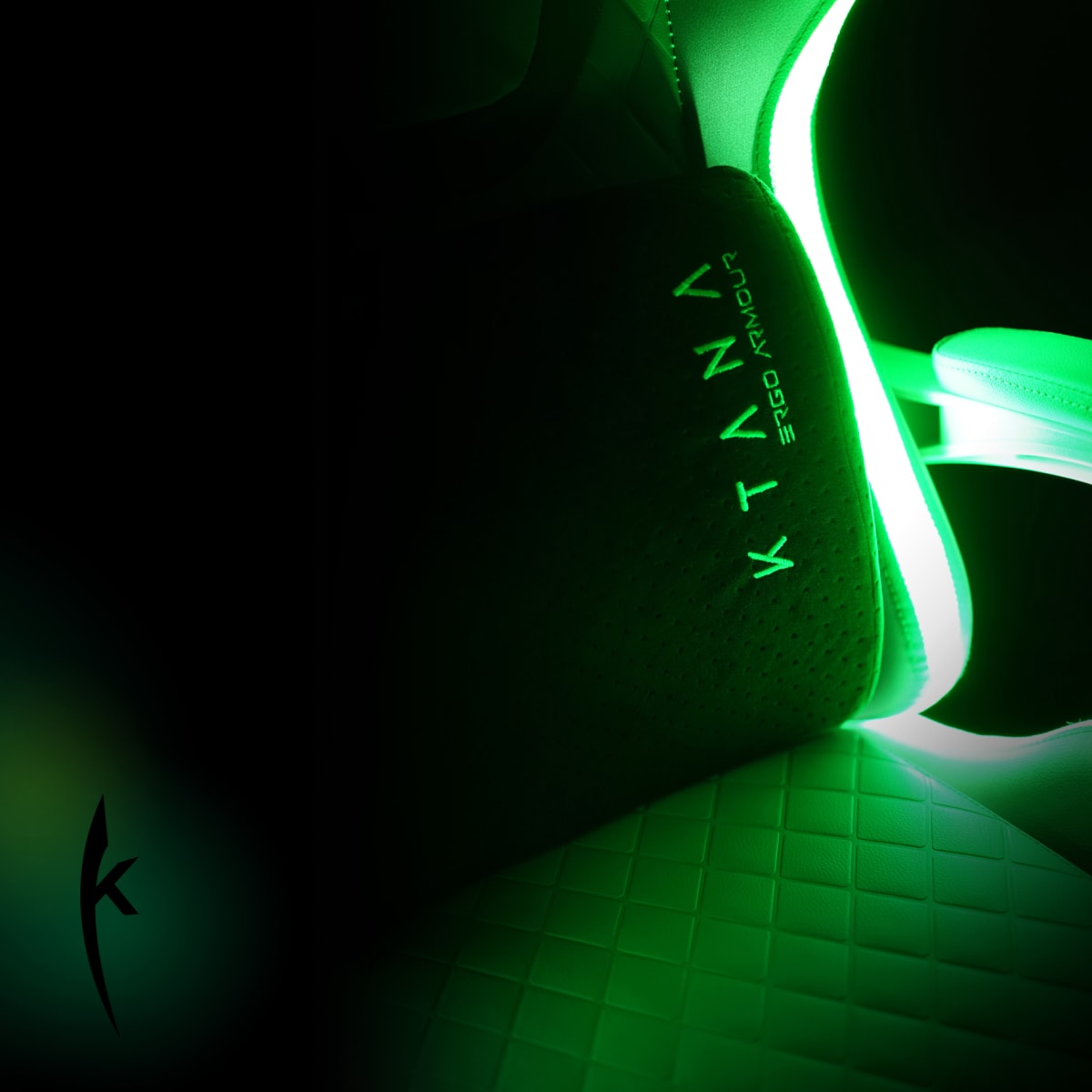 Silla Gamer Led Spectre Premier Ktana Negro con Cojín Ergo6