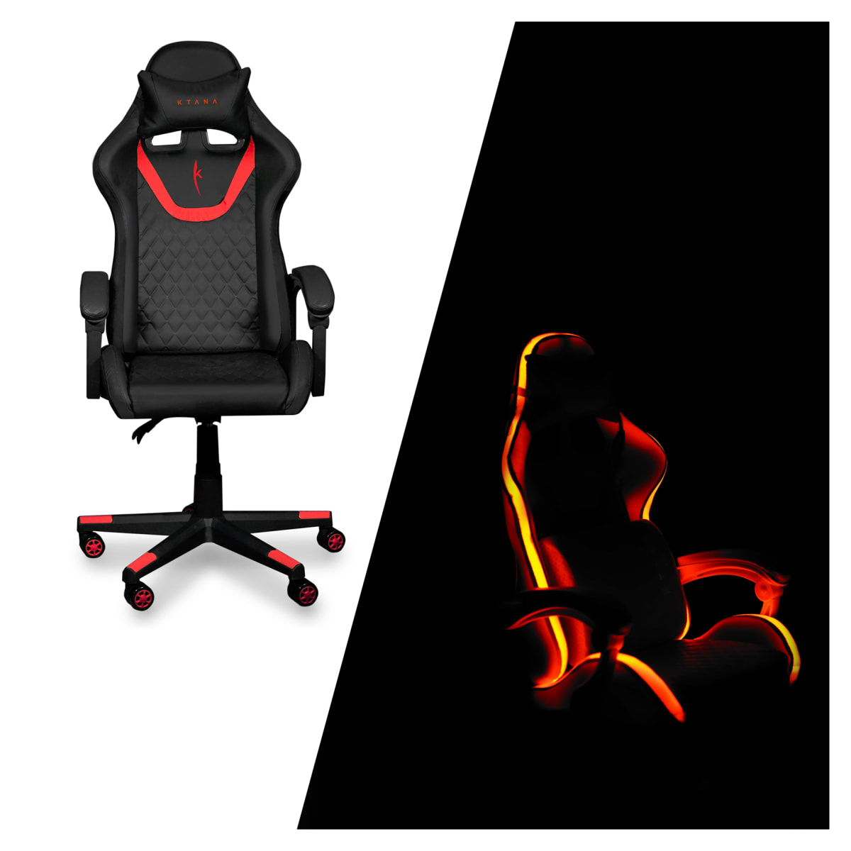 Silla Gamer Led Spectre Premier Ktana Roj4