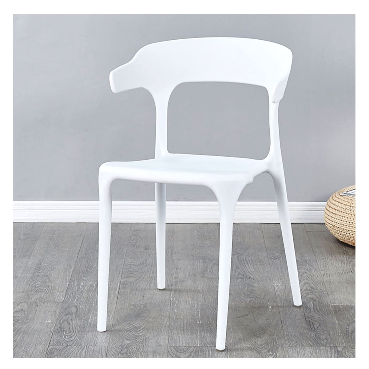 Silla Terraza PVC Rígido Blanca Modelo Terra1