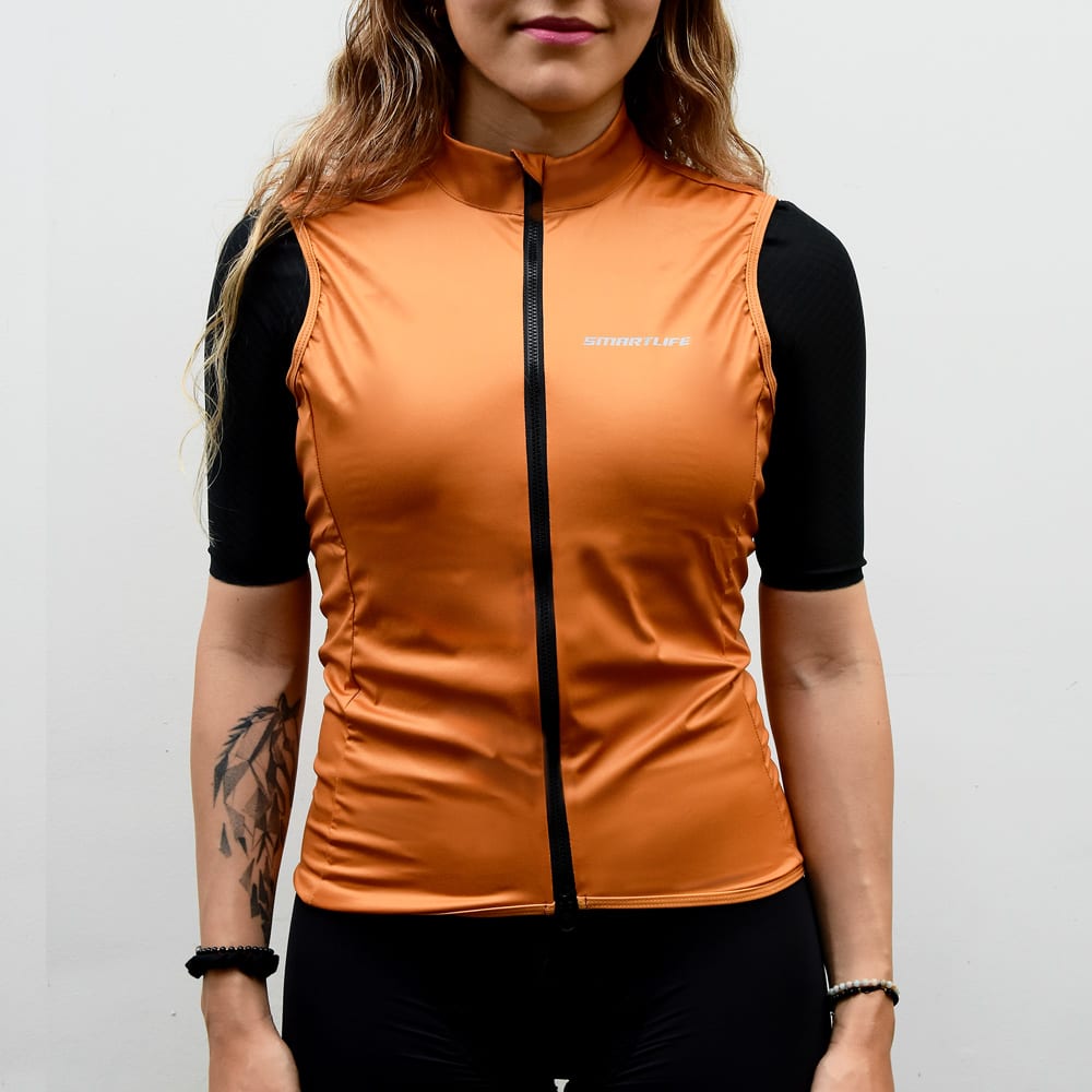 Cortaviento Ciclismo Mujer – Mostaza2