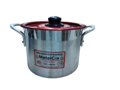 (5) OLLA ALUMINIO RECTA ESPECIAL TAPA PLANA - DEMETAL