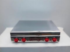 COCINA GAS 4 Hornillas ACERO Con Tapa CHICA Reducida - SURGE