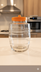 BARRIL De Vidrio  Con Tapa Plastica - NACIONAL