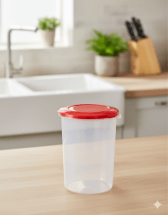 TAPER Plastico REDONDO CHICO Con Tapa - M&R