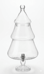 DISPENSADOR de VIDRIO 8 lt Forma de ARBOL Con Caño 0