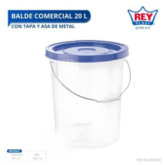 BALDE PLASTICO COMERCIAL 20 Lt - REY