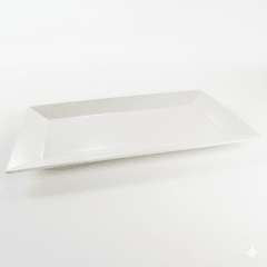 BANDEJA de LOZA Rectangular 49x34.5 Blanca IMPERIAL - 5472