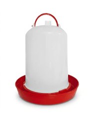 BEBEDERO Plastico De 3 GALONES Con ASA Con Plato