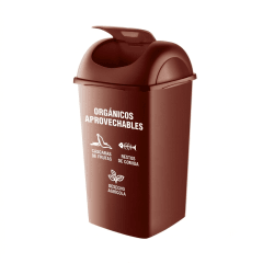 BUZON Plastico Rectangular # 80 Tapa Vaiven ECOLOGICO