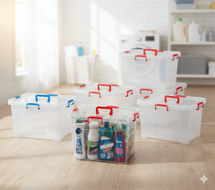 CAJA PLASTICA Con Tapa y Broche #15, #2.7, #22.5, #30, #45 - M&R