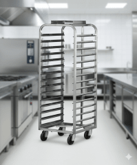 COCHE BANDEJERO De Fierro 18 BANDEJAS PANADERO