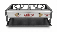 COCINA SEMI-IND 2 Hornillas # 3 MESA LUXE Quemador Aluminio