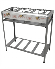 COCINA SEMI-IND 3 Hornillas # 3 PIE LUXE Quemador Aluminio