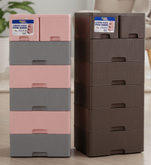 COMODA Plastica RATAN Pino KANKI De 6 Niveles - HERCUPLAST