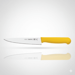 CUCHILLO Para CARNE Mango Amarillo PROFESIONAL #10 - TRAMONTINA