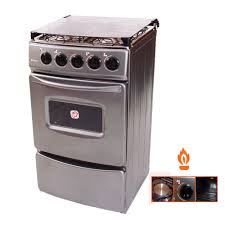 COCINA a GAS con HORNO SAMI 4 hornillas TABLERO acero TAPA VIDRIO colores - FADIC