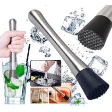 MORTERO BAR Aplastador De Acero Para LICOR 0