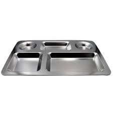 BANDEJA (gamela) ACERO PORTA RACIONES 40X30 0.7MM