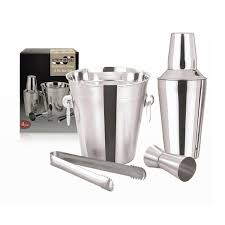 SET De BAR Acero x 4 Pzs (Bald/Coct/Pinz/Onz) VINOD KI-4ECBAR