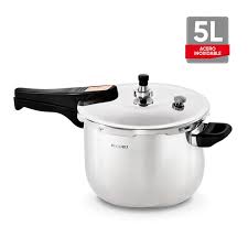 OLLA PRESSION ACERO INOX 5 lt NACIONAL - RECORD