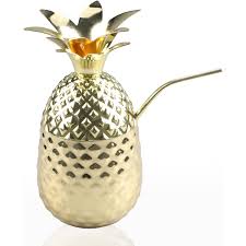 COPA COCTEL DORADO MODELO PIÑA 500 ml