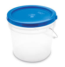 BALDE 1 GALON CON TAPA COLOR Y TRANSPARENTE - REY 0