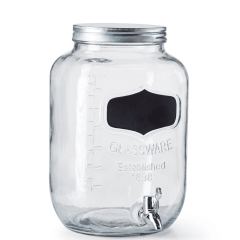 DISPENSADOR de Vidrio YORKSHIRE CHALKBOARD 2 galones 256 oz 1