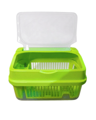 PORTAVAJILLA Plastico GIGANTE De LUXE Con Tapa