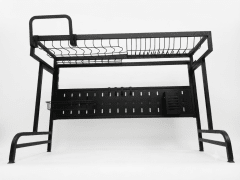 ESCURRIDOR De PLATOS Negro Sobre El LAVADERO 85x33x56 Cm