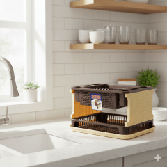 ESCURRIDOR De PLATOS Plastico RATAN TUPAY - HERCUPLAST