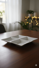 FUENTE Plastica Blanca MACISSA Cuadrada 4 Divisiones - MELAFORM FU040E0